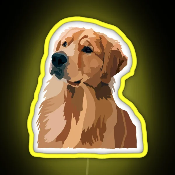Golden Retriever RGB Neon Sign