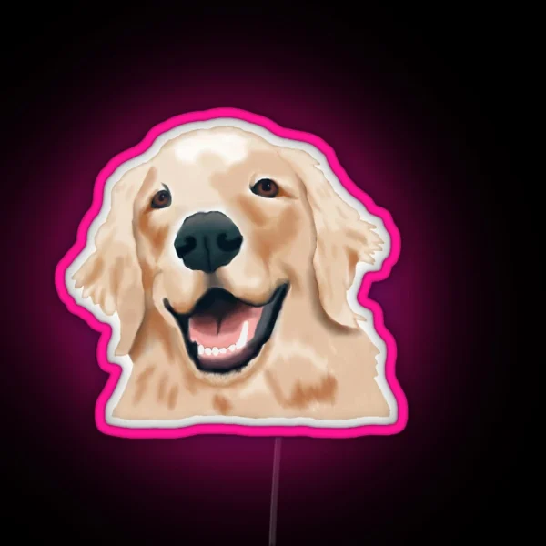 Golden Retriever RGB Neon Sign