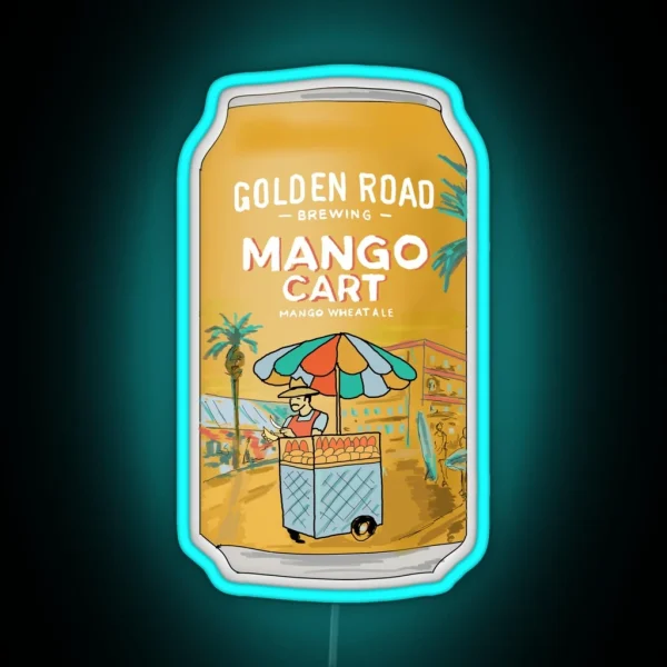 Golden Road Mango Cart RGB Neon Sign