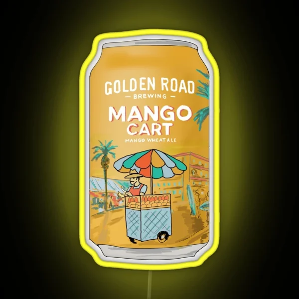 Golden Road Mango Cart RGB Neon Sign
