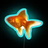 Vibrant Neon Goldfish Decorations with Color-Changing RGB LED Light Effects