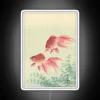 Japanese art blockprint goldfish design vintage style RGB neon sign