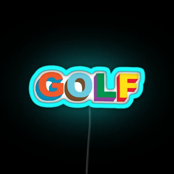 Golf 3 RGB Neon Sign