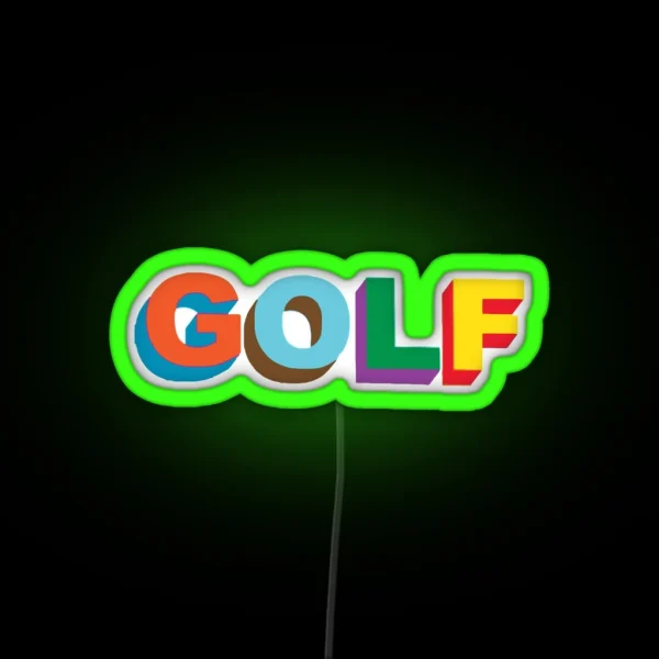 Golf 3 RGB Neon Sign