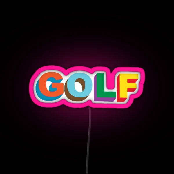 Golf 3 RGB Neon Sign