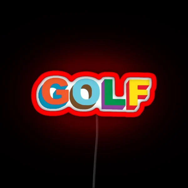 Golf 3 RGB Neon Sign