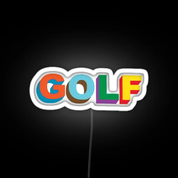 Golf 3 RGB Neon Sign