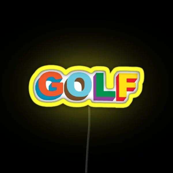 Golf 3 RGB Neon Sign