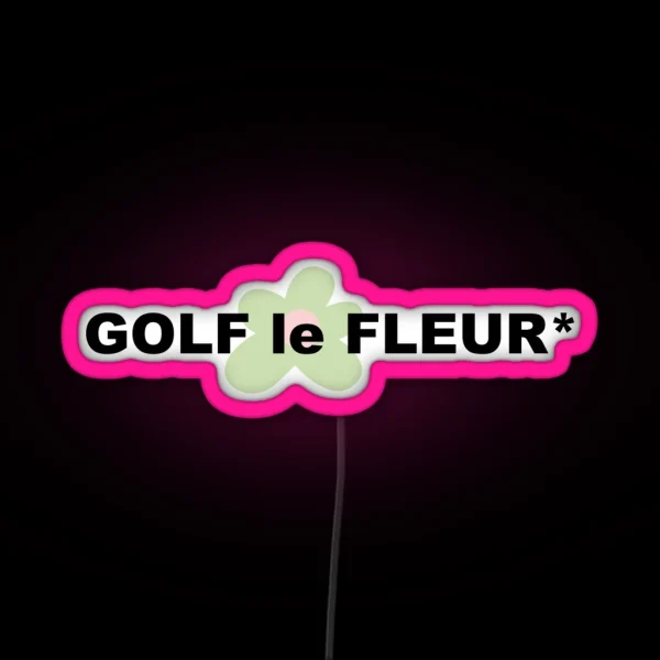 Golf Le Fleur Logo RGB Neon Sign