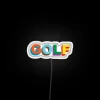 Modern LED Golf Wang Logo Neon Sign in Vibrant RGB Colors