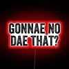 Glasgow Street Art RGB Neon Sign with Weegie Slang Phrase