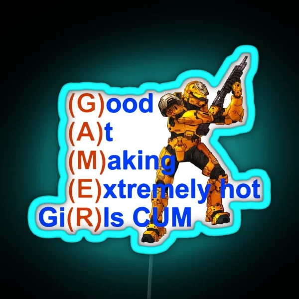 Good At Making Extremely Hot Girls Cum Funny RGB Neon Sign