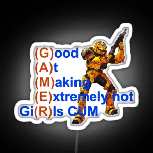 Good At Making Extremely Hot Girls Cum Funny Gamer RGB Neon Sign