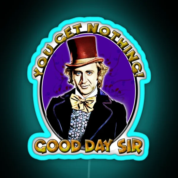 Good Day Sir Wonka RGB Neon Sign