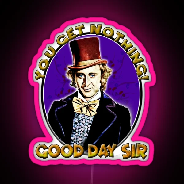 Good Day Sir Wonka RGB Neon Sign