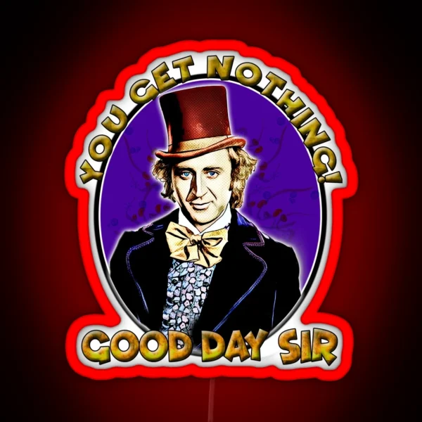 Good Day Sir Wonka RGB Neon Sign