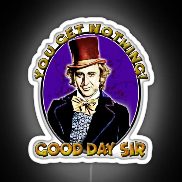 Good Day Sir Wonka RGB Neon Sign