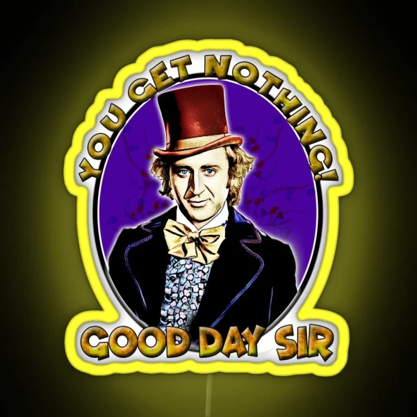Good Day Sir Wonka RGB Neon Sign