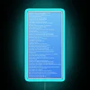 Good vibes only with customizable Good Days lyric message neon