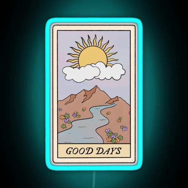 Good Days Sza Tarot Card RGB Neon Sign