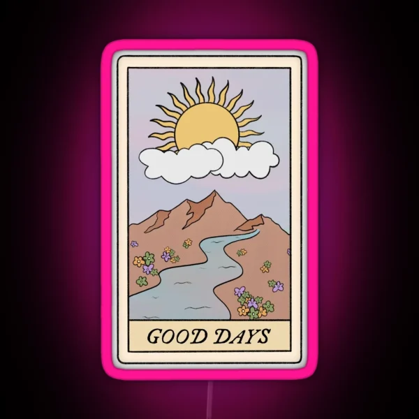 Good Days Sza Tarot Card RGB Neon Sign