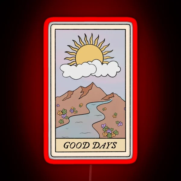 Good Days Sza Tarot Card RGB Neon Sign