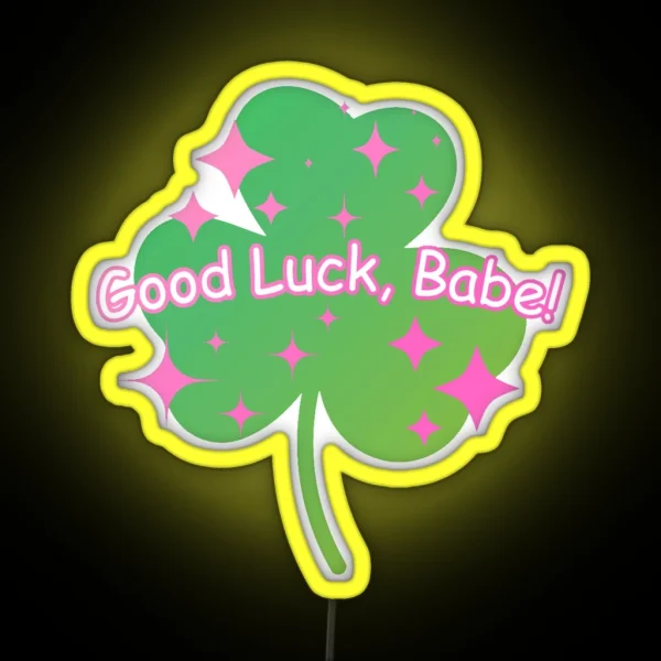 Good Luck Babe Chappell Roan Inspired RGB Neon Sign