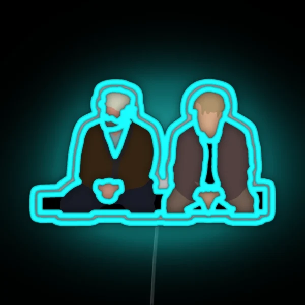 Good Will Hunting Park Bench Scene RGB Neon Sign