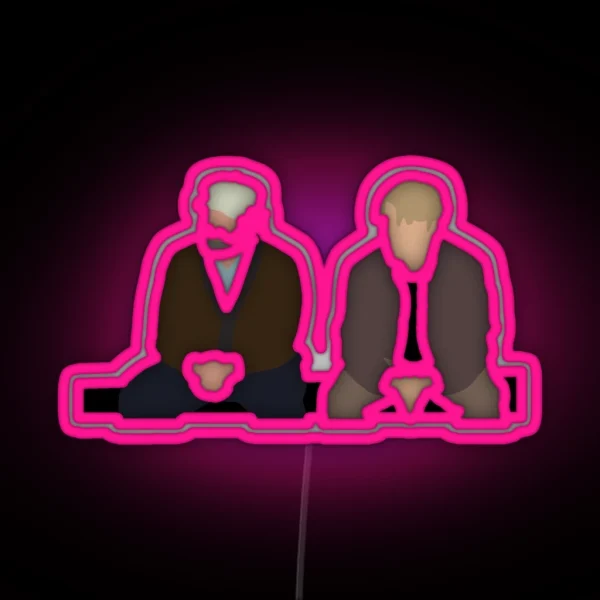 Good Will Hunting Park Bench Scene RGB Neon Sign