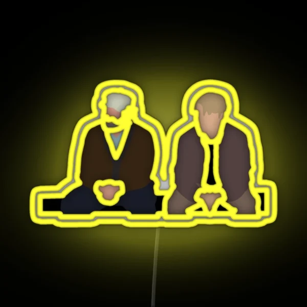 Good Will Hunting Park Bench Scene RGB Neon Sign