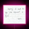 Customizable RGB LED Canvas Sign with Personalized Quote or Message