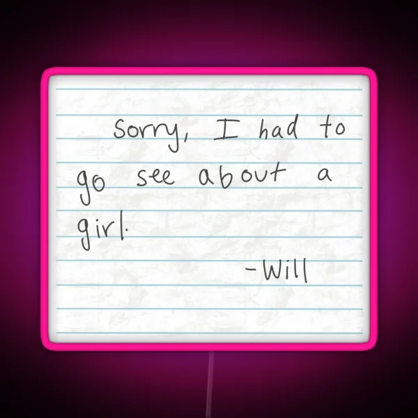 Good Will Hunting RGB Neon Sign