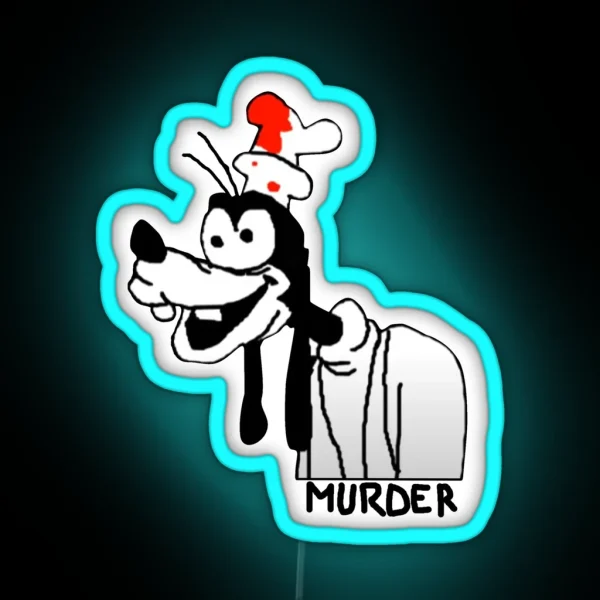 Goofy From Goofy S Murder Trial Youtube Meme Video RGB Neon Sign