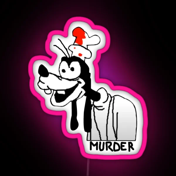 Goofy From Goofy S Murder Trial Youtube Meme Video RGB Neon Sign