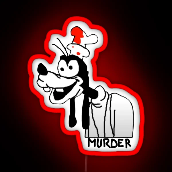 Goofy From Goofy S Murder Trial Youtube Meme Video RGB Neon Sign