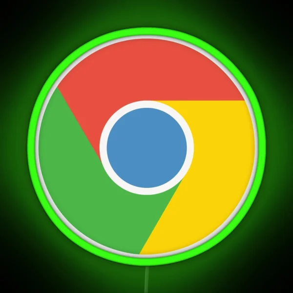 Google Chrome RGB Neon Sign