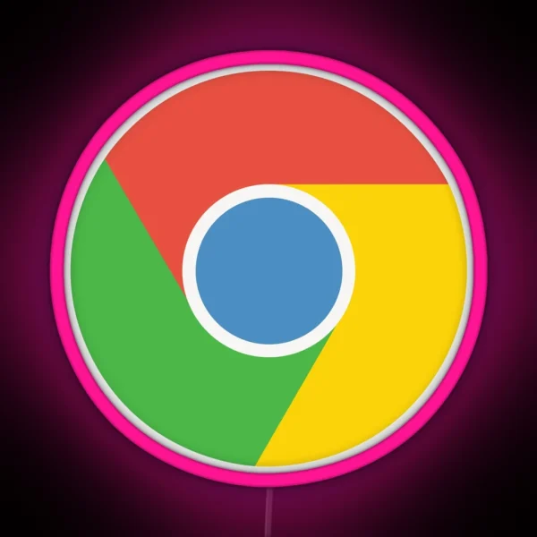 Google Chrome RGB Neon Sign