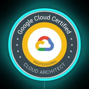 Google Cloud Certified Professional Cloud Architect RGB Neon Sign