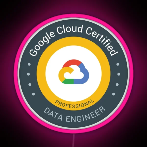 Google Cloud Certified Professional Data RGB Neon Sign