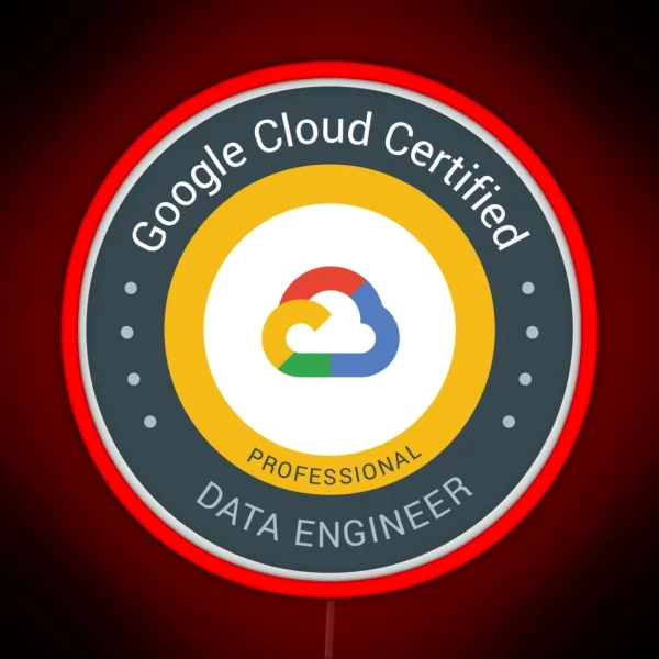 Google Cloud Certified Professional Data RGB Neon Sign
