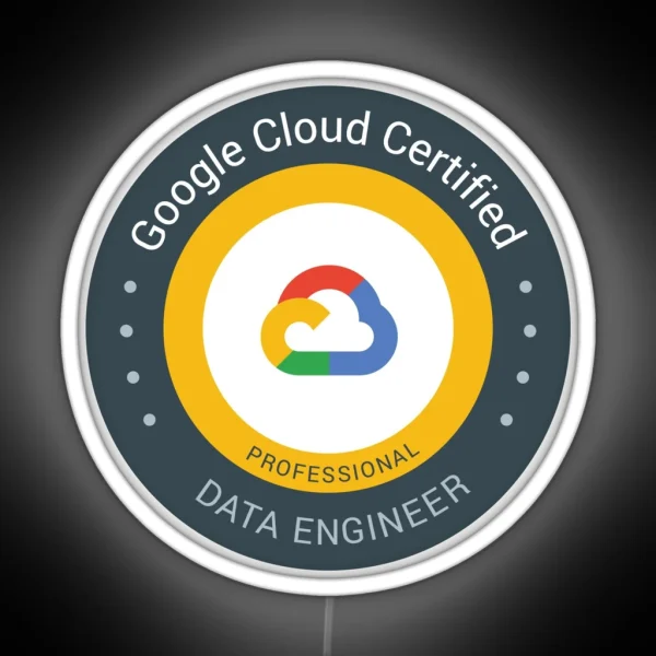 Google Cloud Certified Professional Data RGB Neon Sign