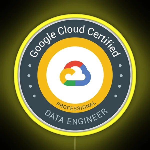 Google Cloud Certified Professional Data RGB Neon Sign