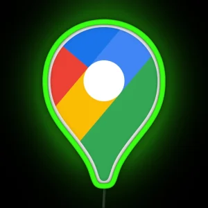 Google Maps Icon RGB Neon Sign