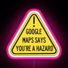 RGB LED Canvas Sign Blasts Fun Warning Message About Yourself
