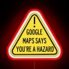 Humorously mark your space with a warning from Google Maps