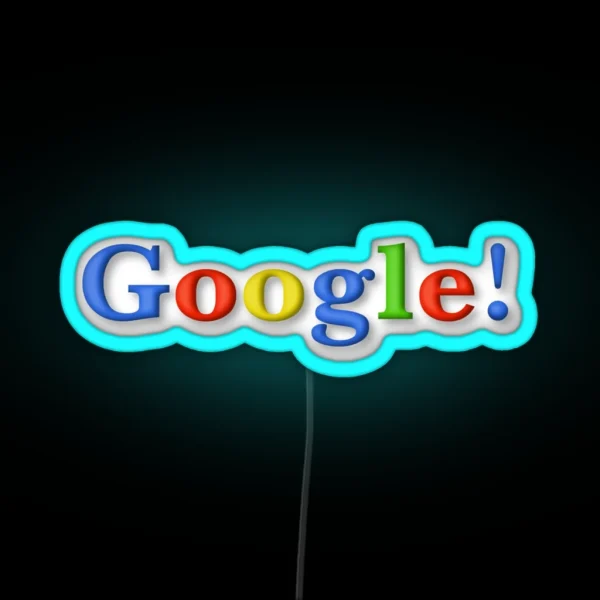 Google Old Logo 1998 RGB Neon Sign