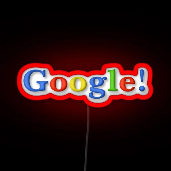 Google Old Logo 1998 RGB Neon Sign