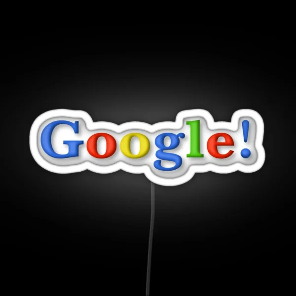 Google Old Logo 1998 RGB Neon Sign