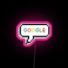 Vibrant Google RGB Neon Sign for Gaming and Office Decor