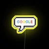Modern Google RGB Neon Sign Art Digital Canvas Display Decoration